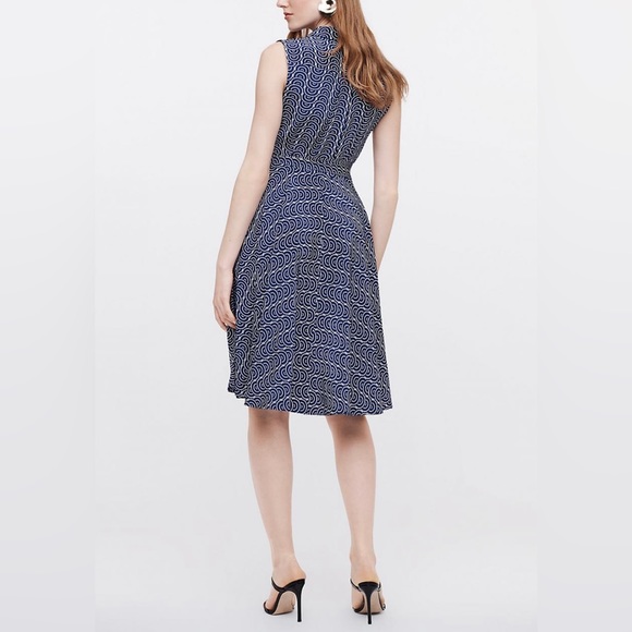 DIANE VON FURSTENBERG-Wome’s Shirt Dress-Emery Silk Crepe De Chine Belted Sz: S. - Picture 4 of 5